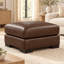 Ramba Classic Luxury 100% Top Grain Leather Ottoman, Made to Order-992555313