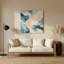 Art mural abstrait en métal beige 21-1111330240