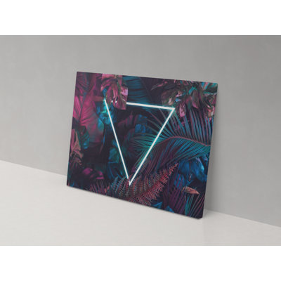 Neon Forest - Wrapped Canvas Painting