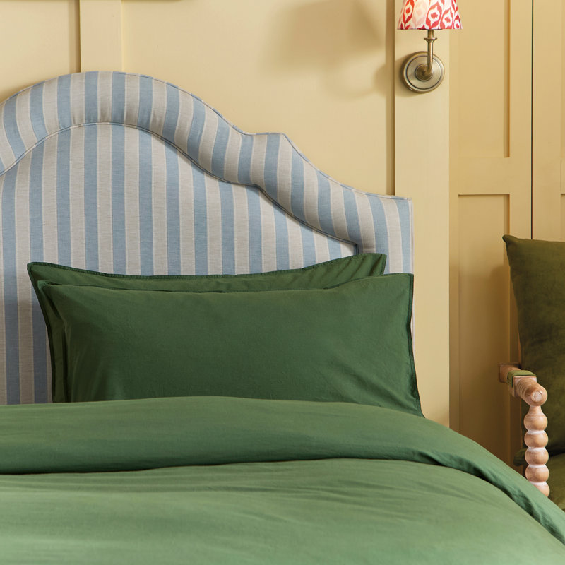 Country House Washed Cotton Duvet Cover Set, Double Duvet Cover + 2 Pillowcases