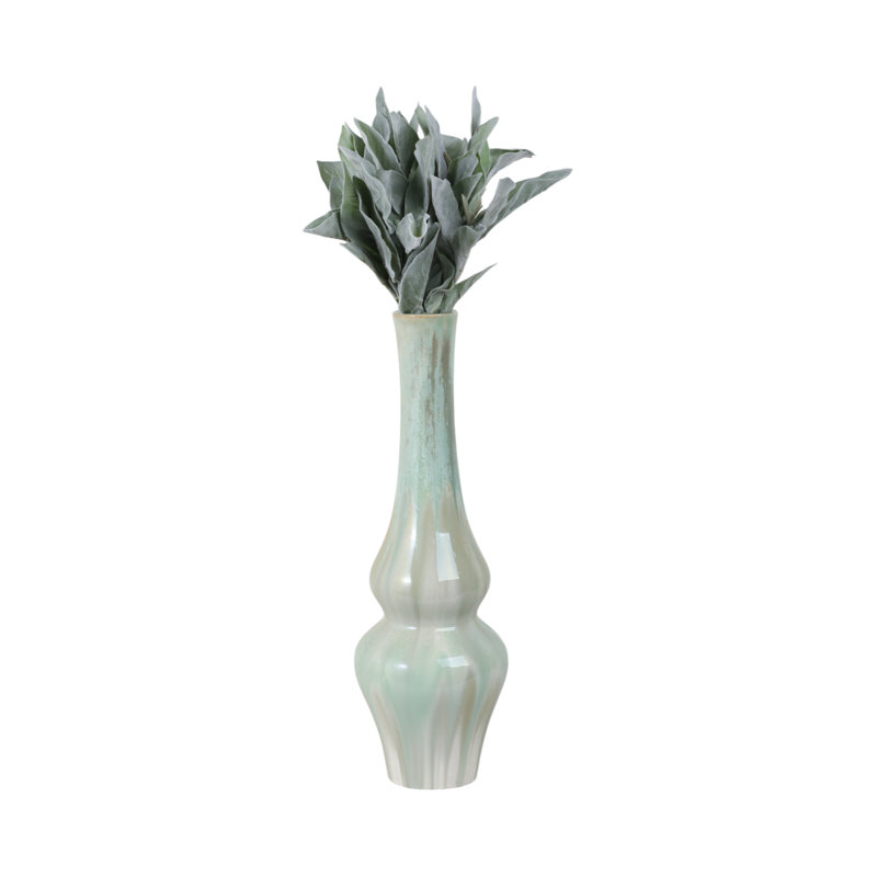 Handmade Stoneware Table Vase, Overall Height- 20"