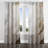 Gold And Grey Abstracted Line Artistry III - Modern Grommet Curtain - Velvet Room Darkening - 1 panel-602914604-602314766