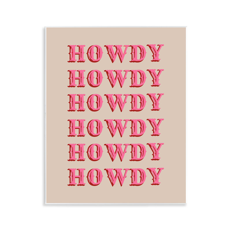 "Repeating Western Howdy", art mural par CAD Designs