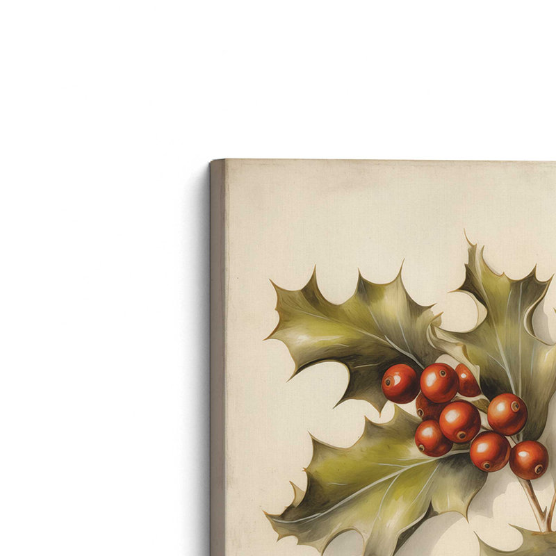 «Holly Sprigs» par Heidi Kuntz, reproduction d'art, Toile non encadrée, L 30 po x H 30 po, Ne s’applique pas