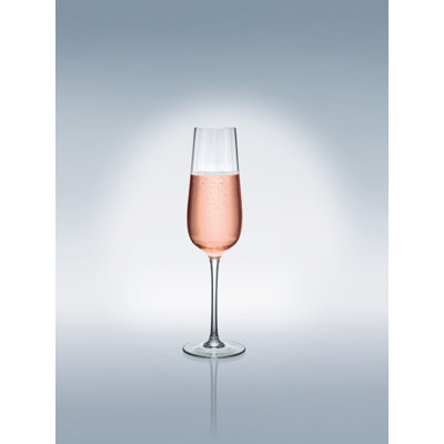 Villeroy & Boch Rose Garden Collection Champagne Flute, Set of 4, 4 oz, Crystal Glass