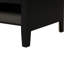 Meuble-lavabo de 36 po avec lavabo, construction en bois massif noir, tiroirs fonctionnels pour rangement, lavabo en céramique, style moderne, assemblage requis, options de rangement, design,