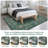 Floral Area Rugs for Living Room Washable Rugs Non Slip Boho Dining Room Carpet Vintage Botanical Print Low Pile Soft Carpet for Office Nursery Farmhouse-1873346118