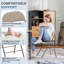 Chaise pliante rembourrée en tissu, ensemble de chaises pliantes rembourrées empilables-286192219-298867816