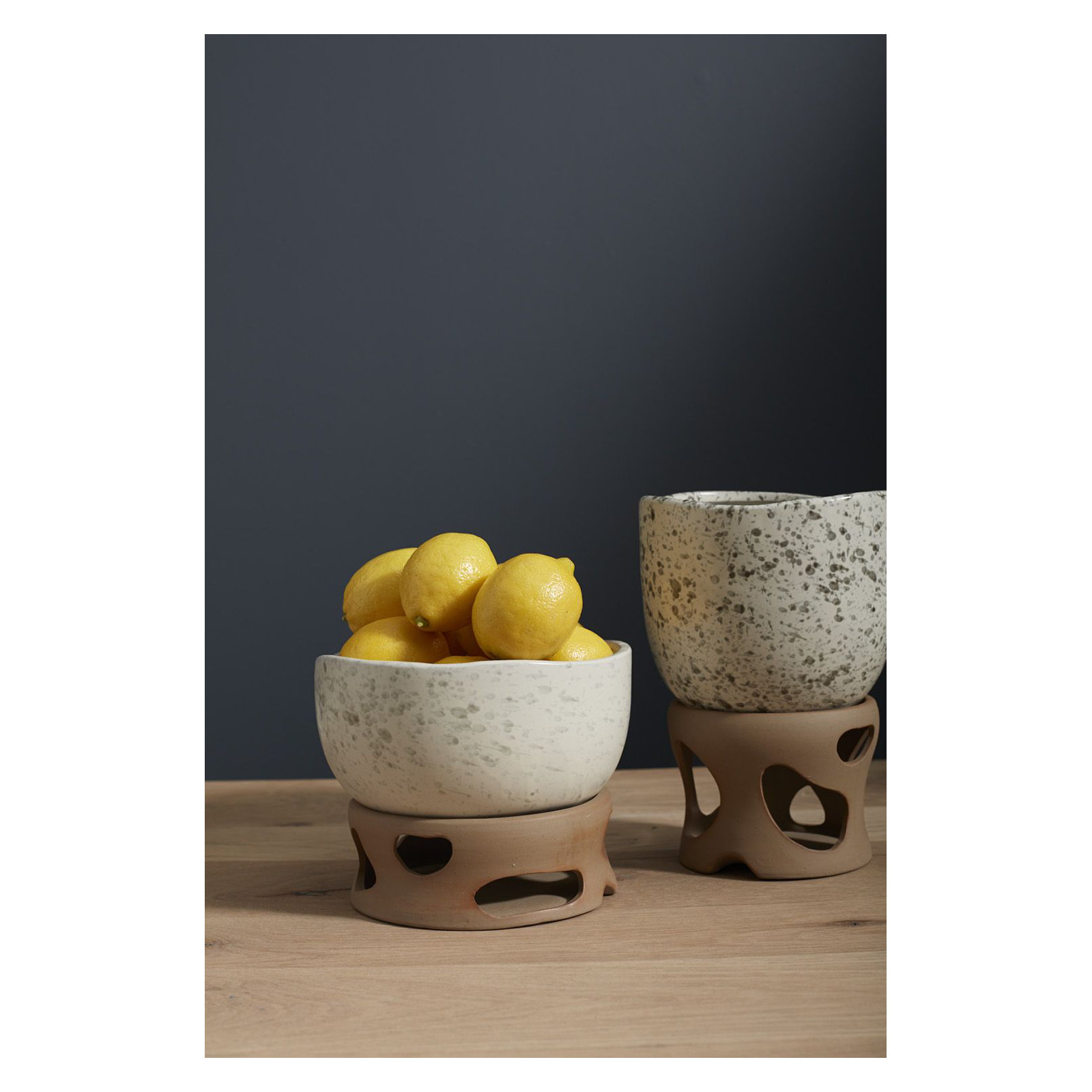 Danny Handmade Ceramic Pot Planter, 6.5" H x 8" W x 8" D
