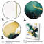 Bleu foncé, turquoise et or II-1786718617-1786718597