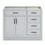 Base de meuble-lavabo simple en bois massif 42 po Osoria-85027778