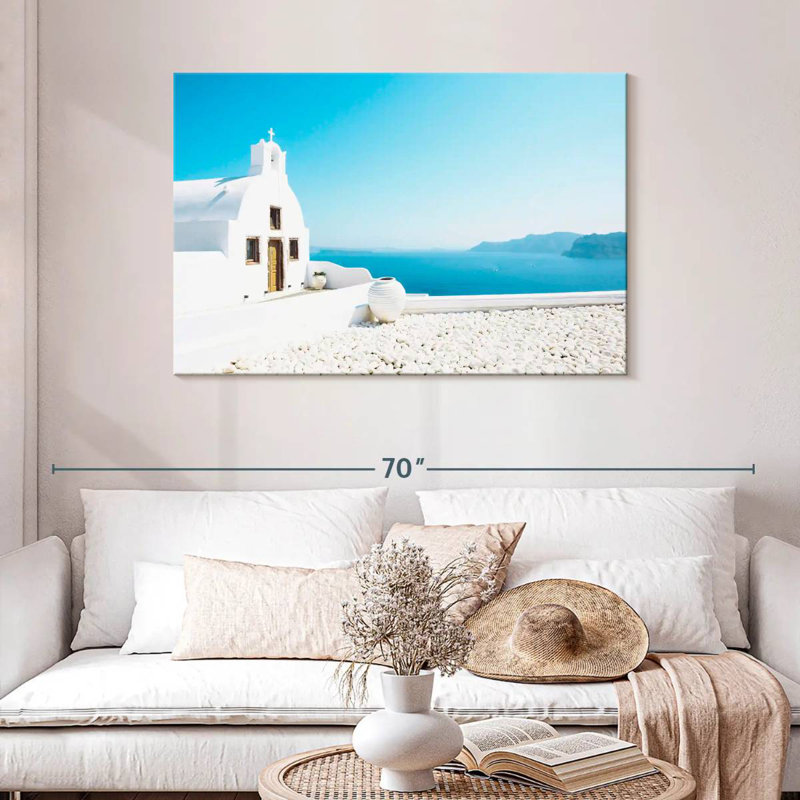 Nicci Seaside Santorini Church, H 30 po x l 45 po