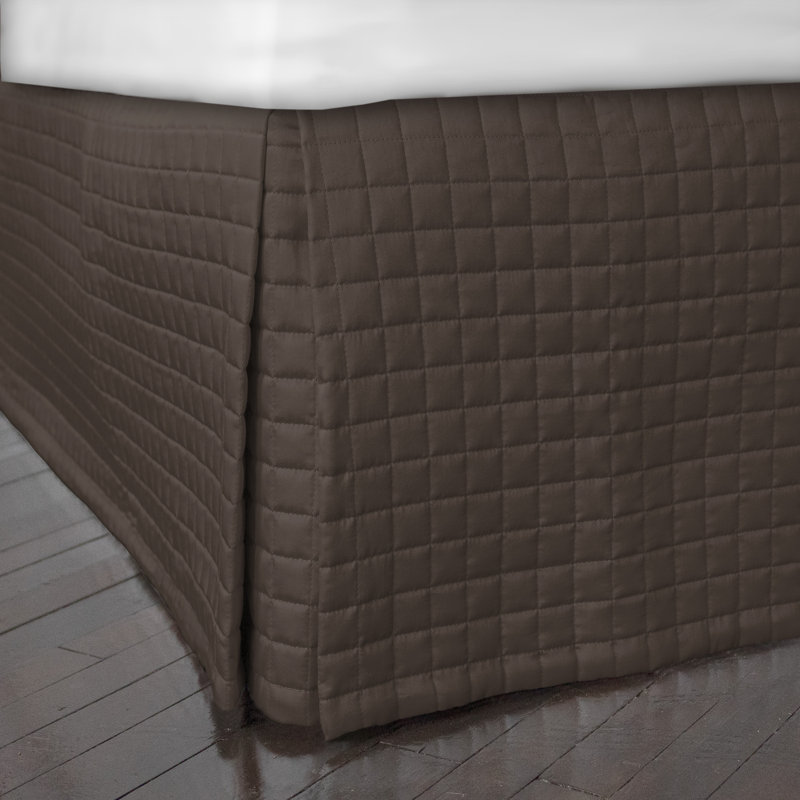 Galena Bed Skirt, Twin, Dark Brown