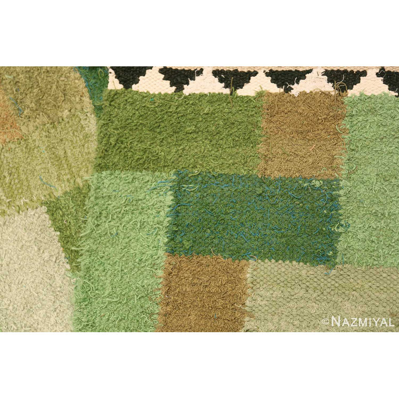 Scandinavian One-of-a-Kind Rectangle 5' X 6' Area Rug