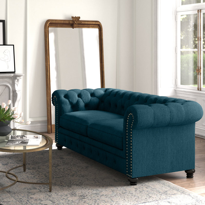 Westerly Upholstered 90'' Sofa, Teal 
