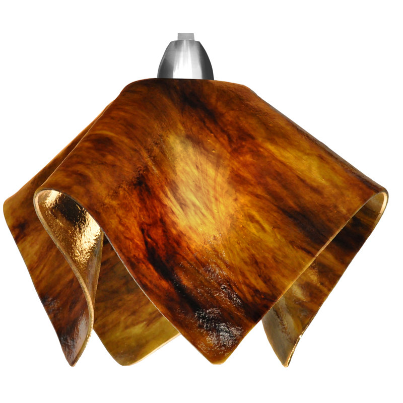 Amergin 1 - Light Unique/Statement Pendant, Small, Brown, Earth