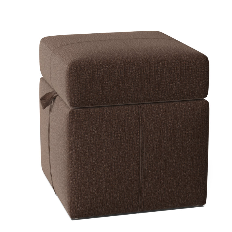 Preesall Upholstered Ottoman, Key Brown
