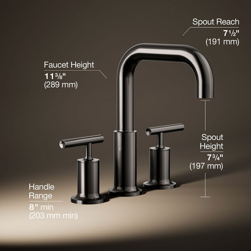 Purist® for Two Deck-Mount Bath Faucet Trim for High-Flow Valve with Lever Handles, Valve Not Included, Vibrant Titanium