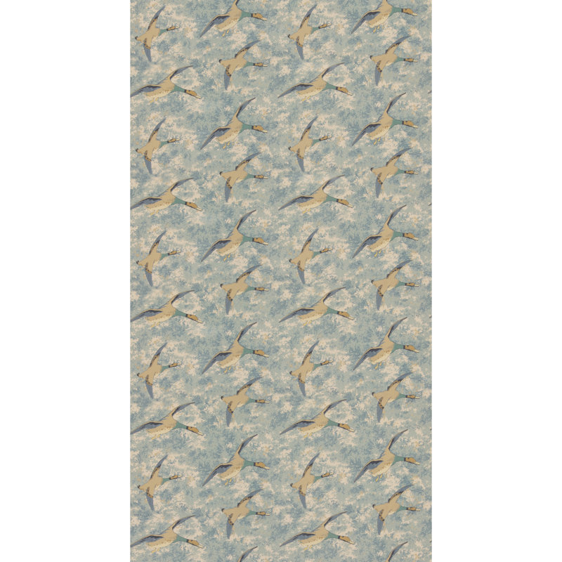 Forest Ducks Velvet, Blue