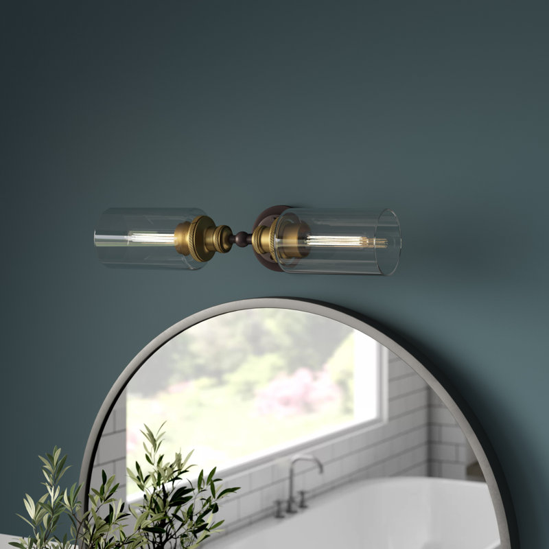 Damariana 2 - Light Dimmable Vanity Light, Antique Bronze/Natural Brass