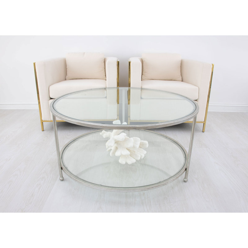 Lilia Coffee Table, Silver