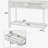 Entryway table, side table with 2 drawers, rustic hallway table with an eye-catching geometric design, suitable for entryways and living rooms (natural color)-201957101