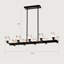 10 - Pour îlot de cuisine - Luminaire en cristal noir moderne à hauteur réglable, ampoule G9 10 * g9 *, 40 W maximum, conception américaine, suspension mate réglable, finition facile à installer, sensation luxueuse