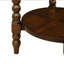 Table de bout ronde traditionnelle avec tablette
