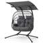 Fauteuil balançoire surdimensionné avec auvent réglable