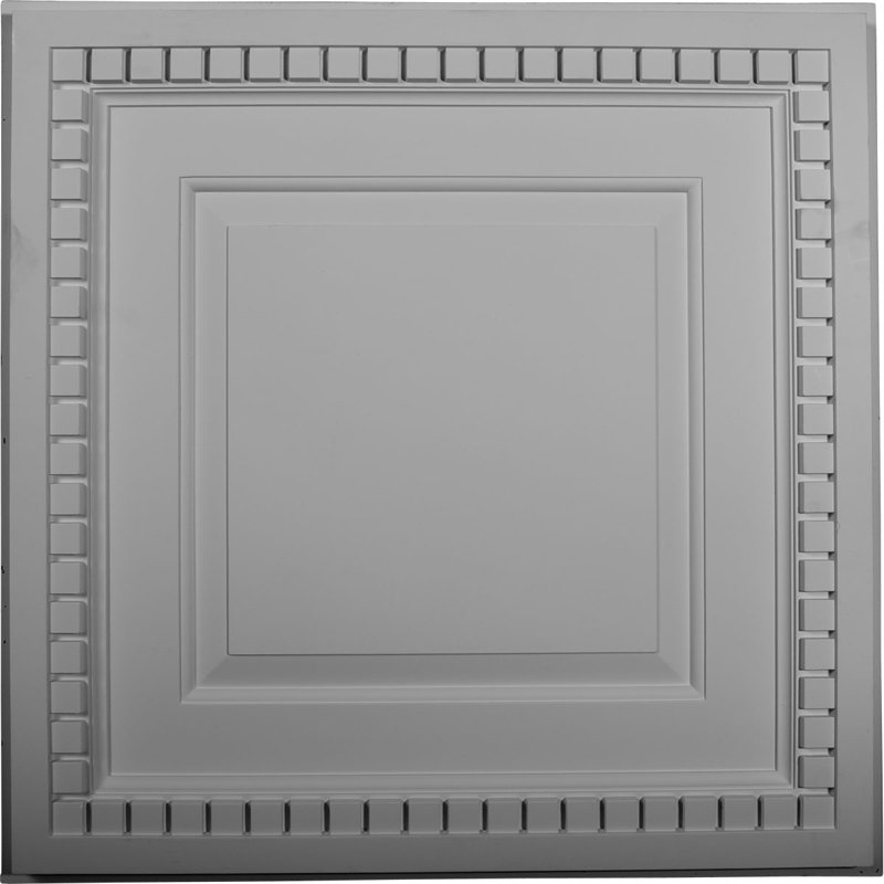 Carreau de plafond H 23 3/4 po x l 23 3/4 po x P 1 5/8 po Dentil
