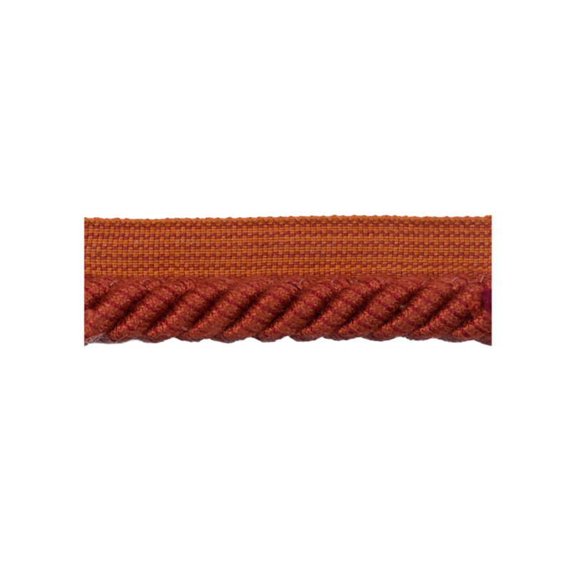 Le Coeur Passementerie Cable-L Cotton Blend Fabric, Brick