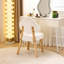 Fauteuil d'appoint Cloud Puff Soft avec pieds en bois - Meuble-lavabo moderne-597343721