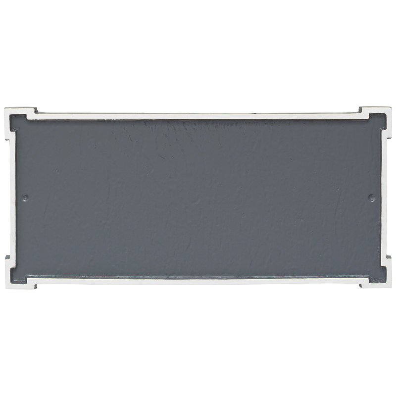 New Yorker Two Line Address Plaque, Gray/White, Yes