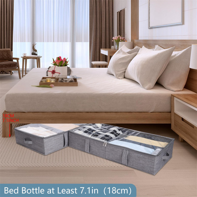 Brayden Studio Linen Underbed Storage