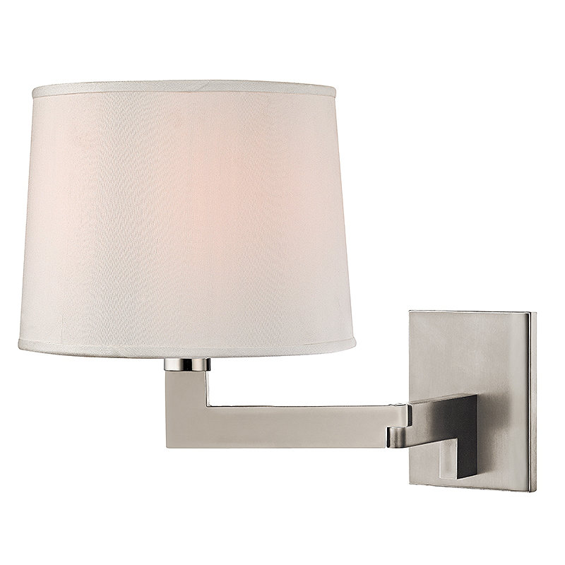 Fairport Flush Mounted Sconce, Polished Nickel, 11.25" H x 9" W x 15.5" D