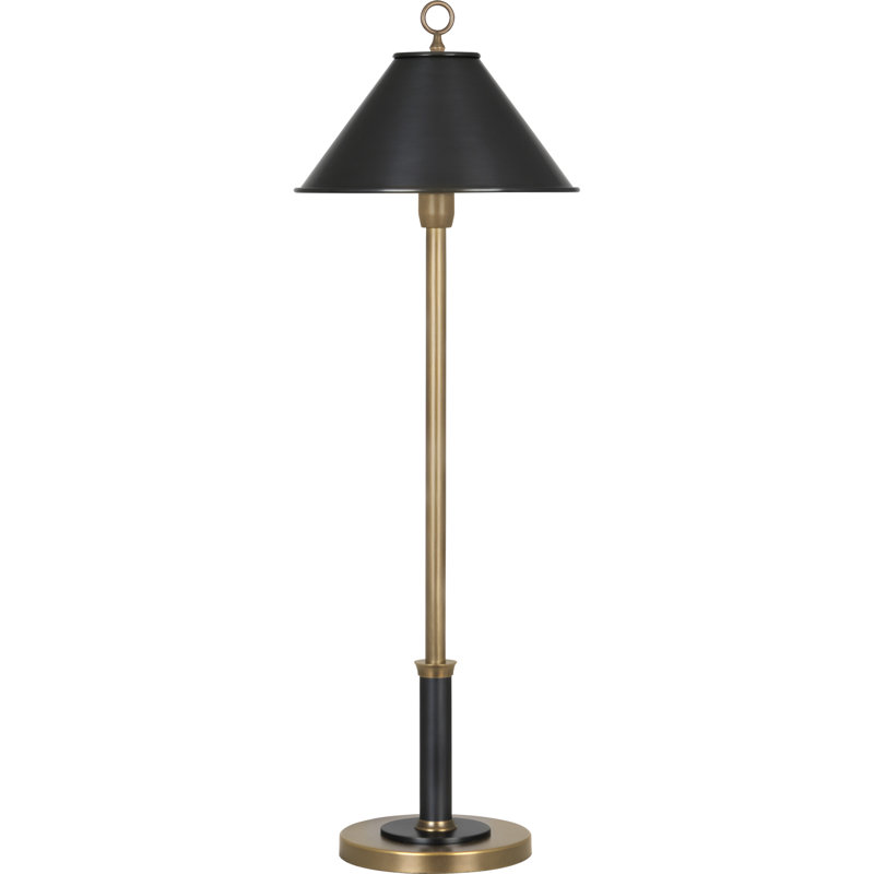 Aaron Adjustable Warm Brass Buffet Table Lamp