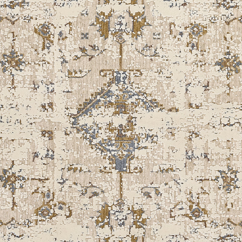 Tapis beige en mélange de polyester Erla 5 pi x 7 pi 6 po, 5 pi x 7 pi 6 po