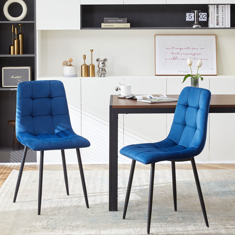 Chaise de salle à manger Hammersdale, Bleu, 4