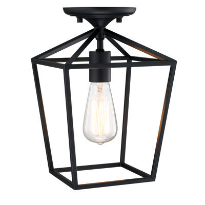 1-Light 12-in Semi Flush Mount Light