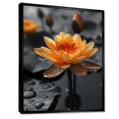 Blanc blanc, reflet de lotus photo III - Lotus, art mural, salon