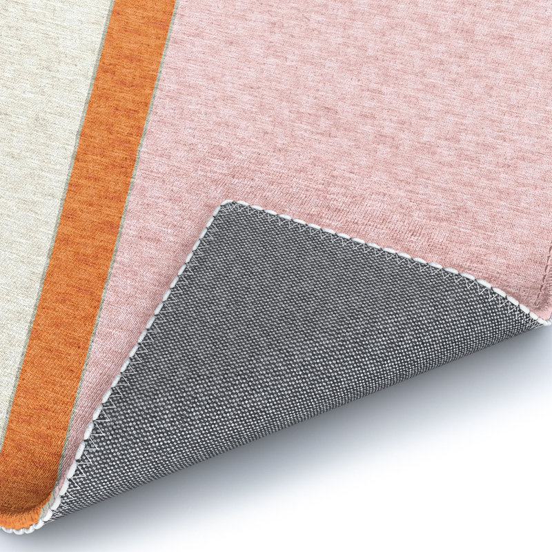 Tapis rose / brun Southwestern, Rectangle 8 pi x 10 pi