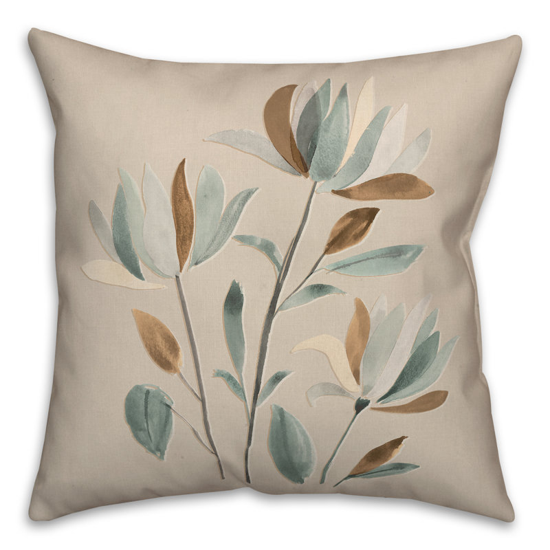 Coussin intérieur / extérieur Mute Branches A, H 18 po x l 18 po, Carré