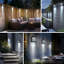 Matte Black 11cm H Solar Powered Outdoor Wall Lantern with Dusk to Dawn-1868437062