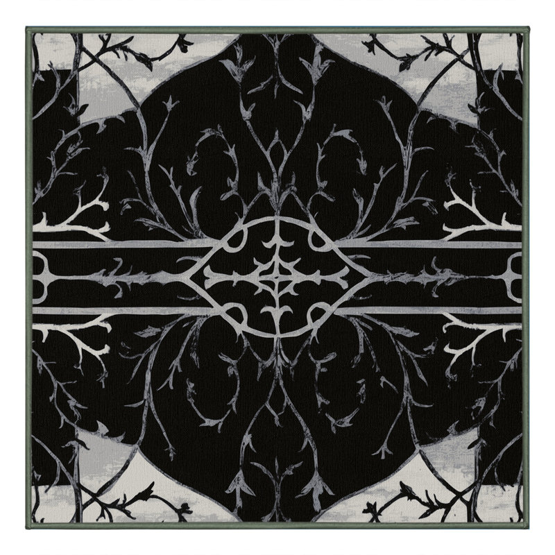 Stealth Bloom Rug, Square 3'