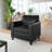 Upholstered Reception Chair with Right Side Charging Bank, Includes 2 Outlets, 2USB Ports, 1 USB-C Port-1473827445