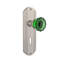 Deco Plate with Decorative Keyhole and Crystal Emerald Door Knob-1337884009