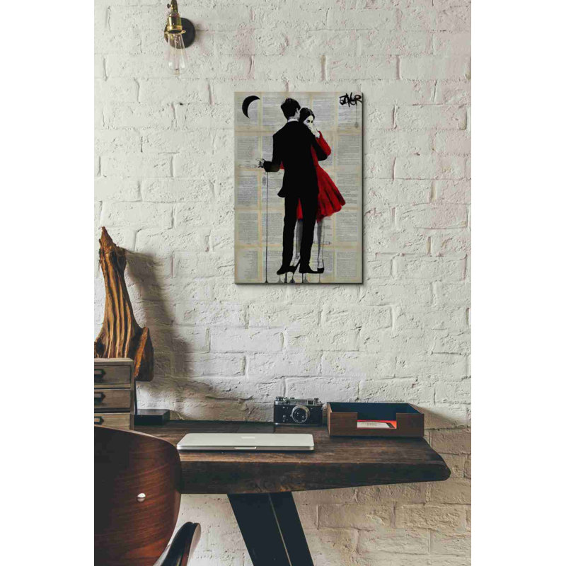 «True Romance» par Loui Jover, art mural sur toile, H 18 po x l 12 po x P 0,75 po