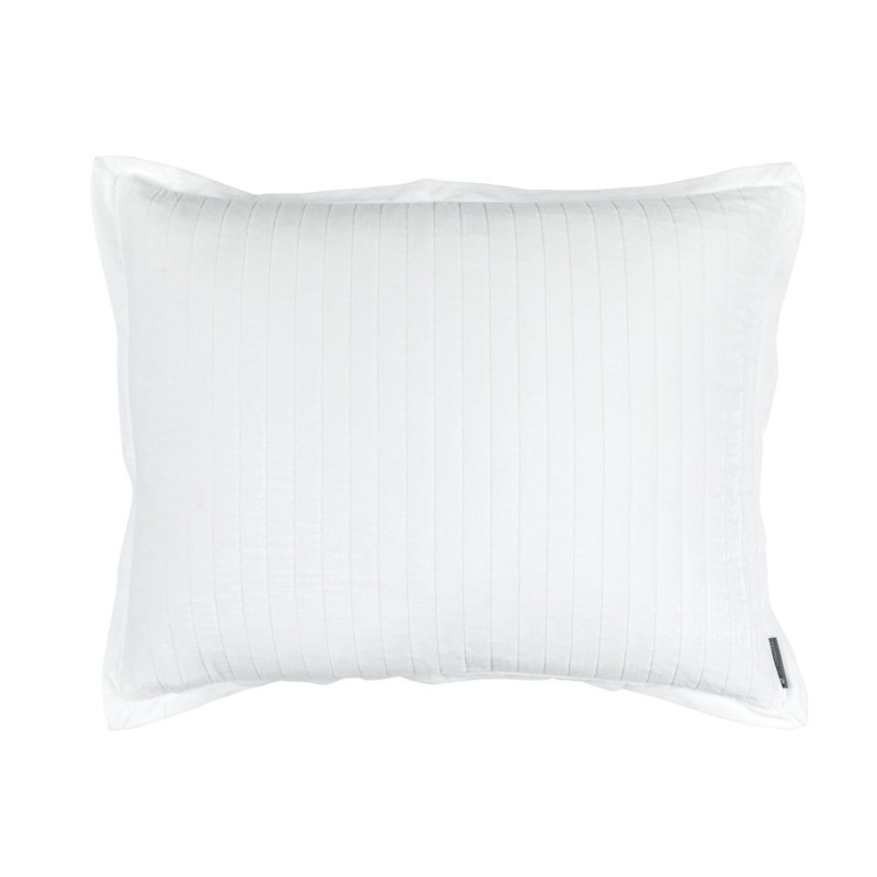 Aria Velvet Lumbar Pillow Cover & Insert, White, 20" x 26"