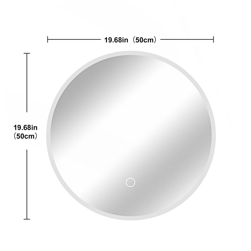 Round Led Bathroom Mirror With Light