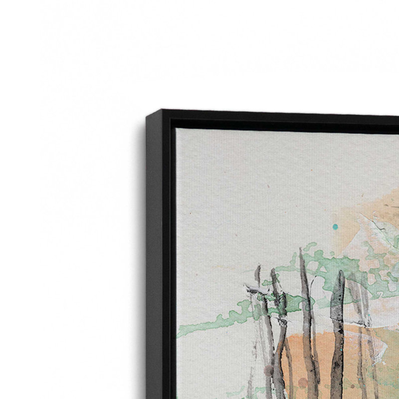 «Testimony» par Allison Ford, reproduction d'art sur toile, Noir, Impression dans un cadre flottant sans passe-parto